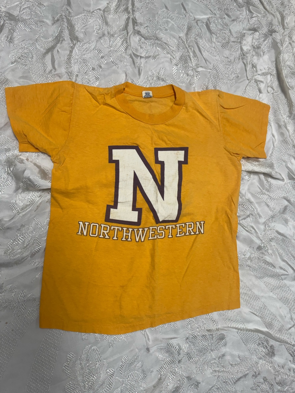 Vintage Gold Northwestern University Tee